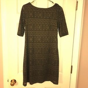 Jessica Howard Olive Green Dress, Size 6